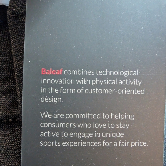 Baleaf Athletic Pants Women’s Size L Black Performance Activewear NWT - Picture 6 of 6